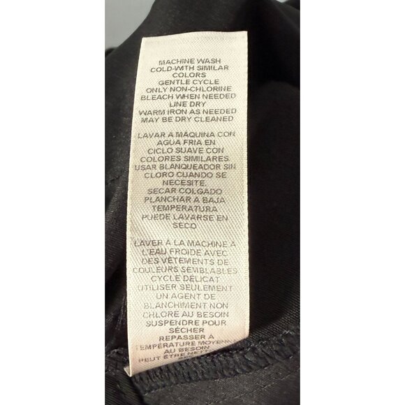 White House Black Market Stright Leg Trouser Dress Pant Sz 6 Black Office Career - Picture 10 of 10